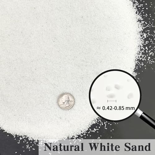 FANTIAN Aquarium White Sand,5 lbs Fish Tank Sand, Aquarium Gravel - color: White-XXS, size: 5 LB