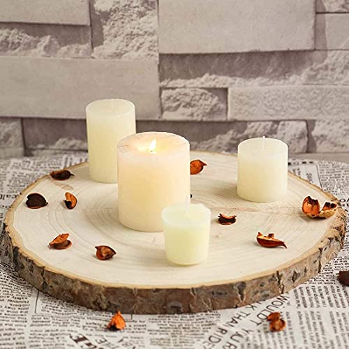 6Pack 7"-8" Round Rustic Woods Slices Unfinished Wood Great for Weddings Centerpieces Craft - size: 6pcs 7"-8"