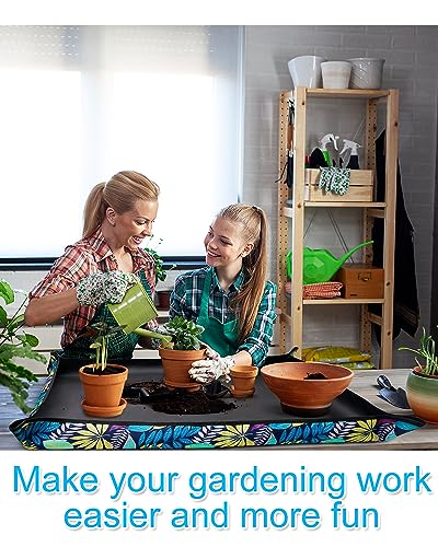 Extra Repotting Mat, Gardening potting mat for Indoor Plants, 43.5"x 29.5" - color: Prints-43.5