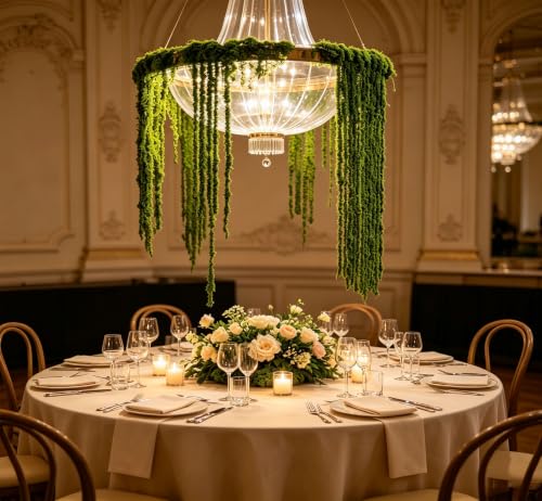 60Pcs Hanging Moss Vines Faux for Decorating Plants Artificial Hanging Flowers Fake Mossy Rope