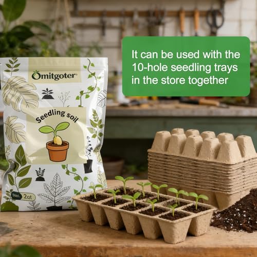 Organic Seed Starter Soil and Potting Mix 2qt ,100% Natural,Promotes Rapid Rooting & Germination - color: Sendling Soil, size: 2QT