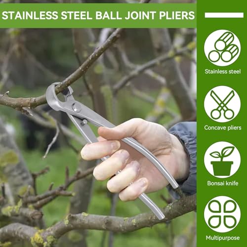 Bonsai Tools Concave Cutter Knob Cutter 180 mm BonsaiCutters Branch Cutter Bonsai Scissor Tree Clippers Pruning BonsaiTrimmer Gardening Tools