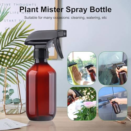 Teyssor Spray Bottles Water Spray Bottle - BPA Free - 10 oz/300 ml Plastic Refillable Containers Fine Mist Small Spray Bottle with Adjustable Nozzle for Hair, Cooking, Cleaning - color: Light Green+Red