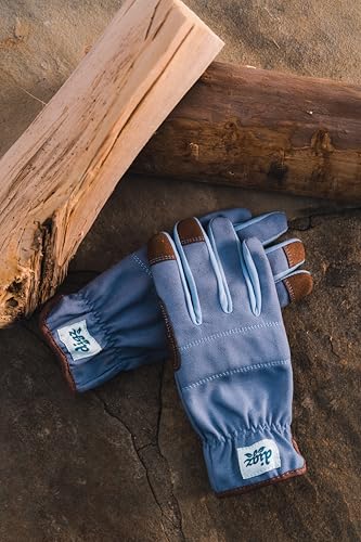 Digz Gardening Gloves, Garden Gloves for Women - color: Blue, size: Large