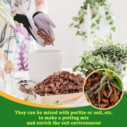 Legigo 6 Quarts Organic Orchid Bark, Orchid Potting Mix, Pine Bark - size: 6 Quarts