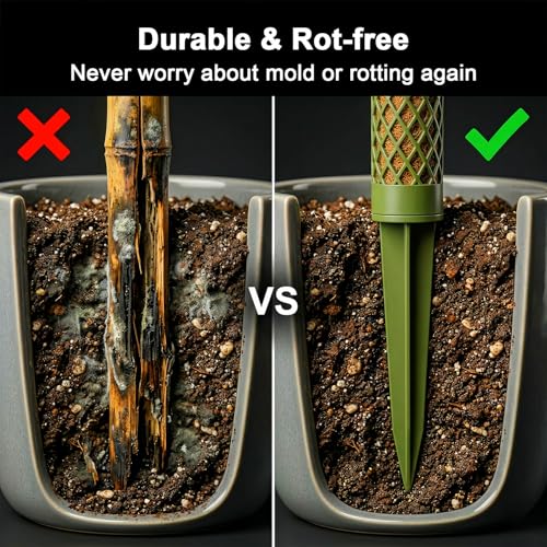 Moss Pole Monstera Plant Support: 40" Stackable Kit for Climbing Vines