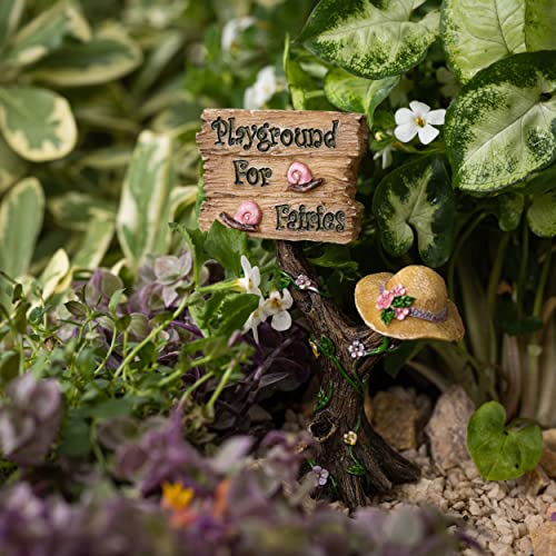 PRETMANNS Fairies for Fairy Garden - 4 Piece Outdoor Figurine Set | Hand-painted resin; detailed miniature village ornaments; suits tabletop, shelf, and indoor display