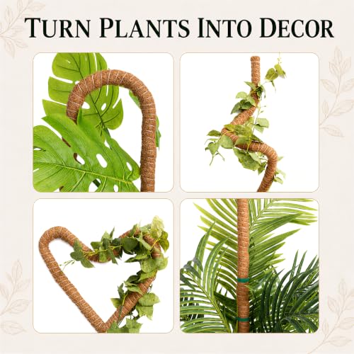 2 Pack 48" Moss Pole for Plants – Moss Pole Monstera Plant Support - size: 2-Pack (48'')