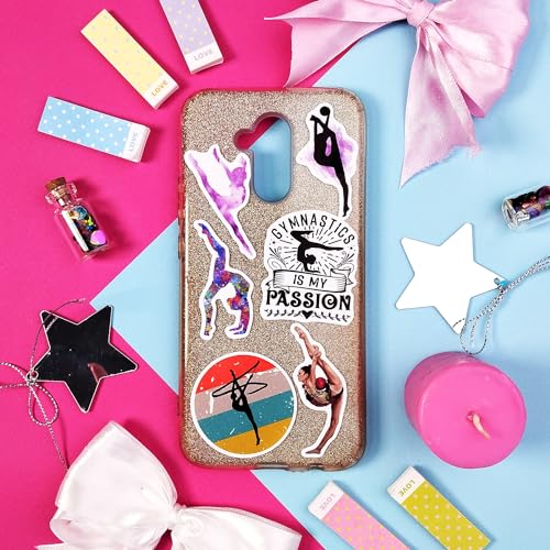 100Pcs Gymnastics Stickers, Water Bottles - Gymnastics Party Supplies, Gifts for Women & Men - color: Gymnastics Stickers