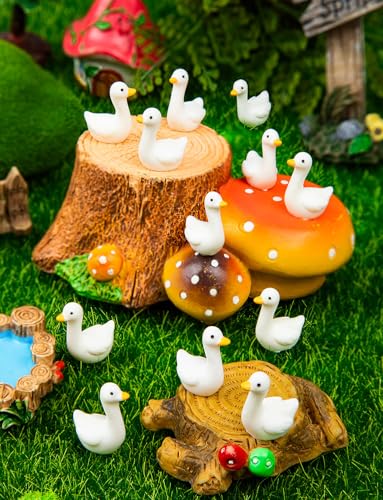 90Pcs Mini Tiny Resin Gooses