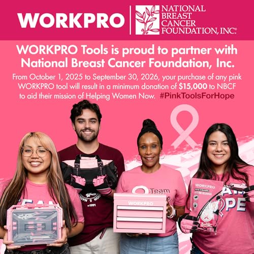 WORKPRO 6-Piece Pink Garden Tool Set - color: Pink