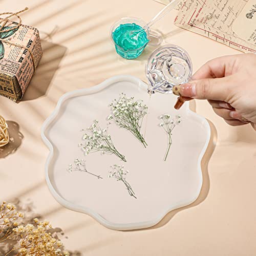 Lasnten 200 Pcs Mini Dried Babys Breath Pressed White Flowers Bulk