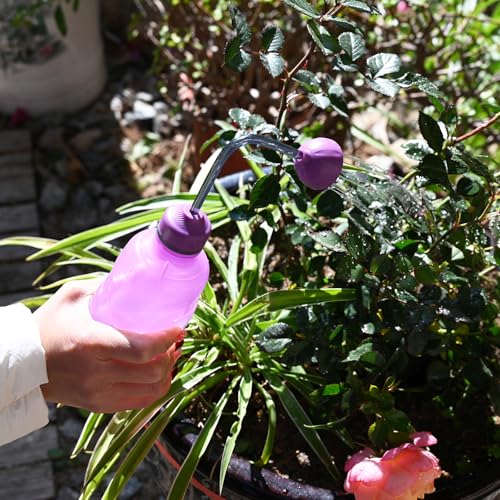 2 Pack Watering Can for Seedlings,0.45L (Purple) | Small Watering Can For House Plant Garden Flower - color: Purple-2 Pack
