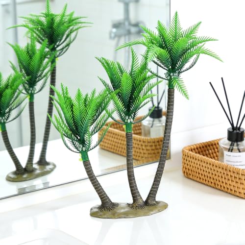 PRETYZOOM 11 Inch Artificial Coconut Tree Faux Palm Plant Decor