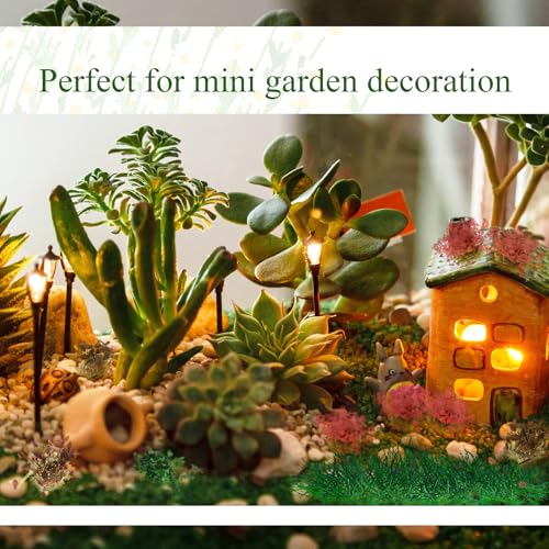 Redbaker 288 Pcs Static Grass Tuft Flower Cluster Vegetation Groups Self Adhesive Artificial Model Grass Tufts DIY Miniature Colorful Flower for Terrain Railway Scenery Table Landscape (Mixed Style) - style: Mixed Style