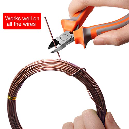 Mudder 5 Roll Bonsai Training Wire Aluminum 1/1.5/2.0mm Brown - color: Brown, size: 1/1.5/2.0mm