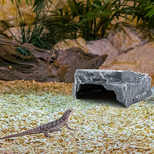 MINYULUA Reptile Cave Resin Hiding Habitatfor Small Reptiles