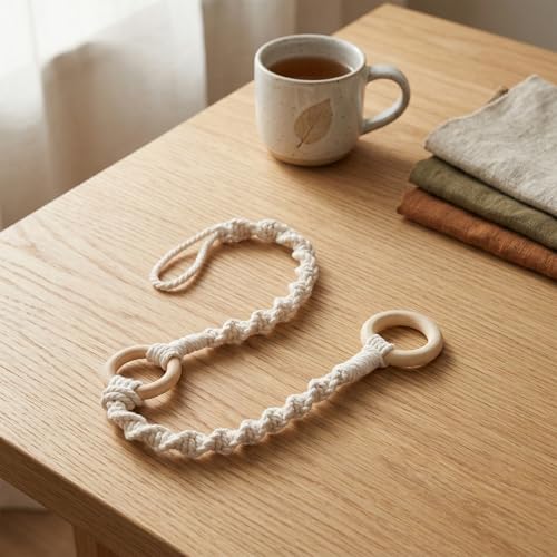 2pcs Adjustable Macrame Chain for Hanging Plants Connectable Rope