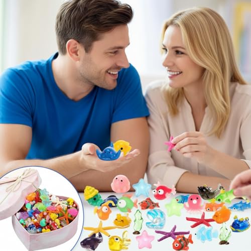 Barydat 800 Pcs Mini Resin Animals Figures Bulk Miniature Garden Accessories for Pranks Hide Party Gift Duck Tiny Resin for Crafts Micro Landscape Plant Pots Dollhouse(Stylish) - style: Stylish