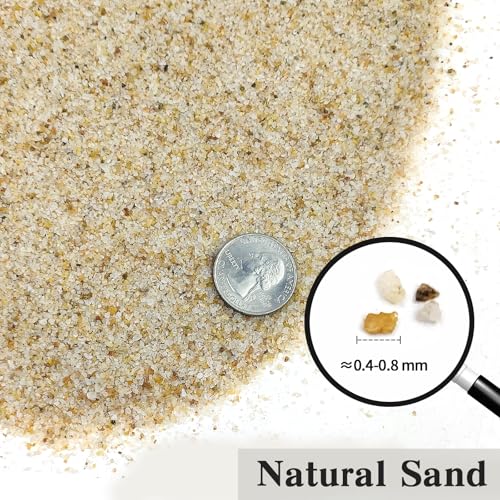FANTIAN 5 lbs Aquarium Sand,Beige Fish Tank Sand, Aquarium Substrate Gravel - color: Beige, size: 5 LB