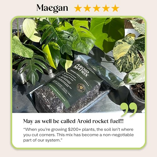 AROID Potting Mix/Premium Soil for Monstera, Philodendron, Alocasia, Anthurium – Chunky, Optimally Aerated Soil – Organic & Ready to Use – Supercharges Root and Foliage Growth (4 QTS) - size: 4 QTS