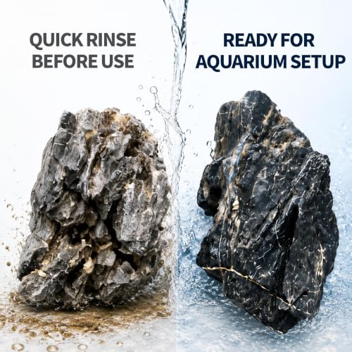 Seiryu Stone Aquascaping Rocks, 3 lb (2-6"), Aquarium Stone Set - color: Seiryu-Stone, size: 3 lb (2–6")