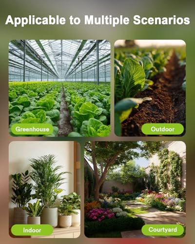 Lumary Wireless WiFi Moisture & Temperature Soil Meter, IP67, No Need Hub