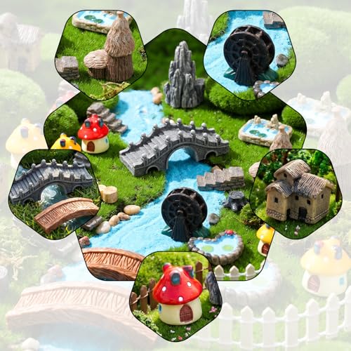 21Pcs Mini Fairy Garden Accessories Fairy Garden Kit