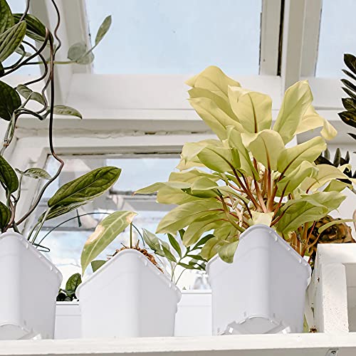 Square Planter Nursery Pots 5.2 Gallon Pots for Plants, Injection Molded Plastic Nursery Pots, Plant Container White 5.2 Gal 10-Pack - color: White, size: Square-12inch-10pcs