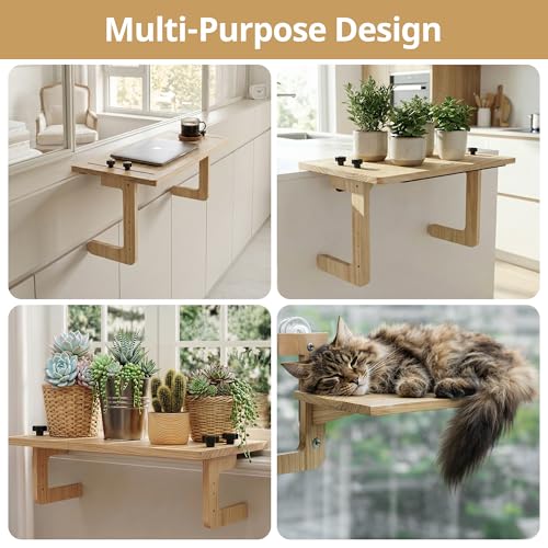 3-Way Setup Adjustable Window Sill Plant Shelf Extender