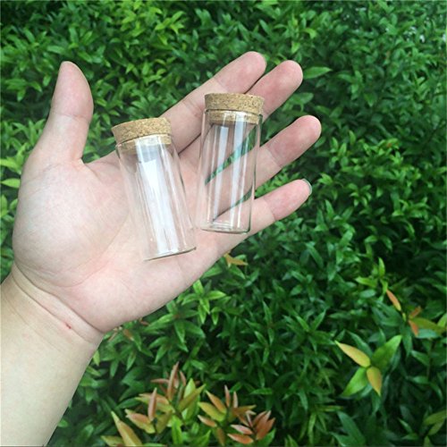 30x60mm 25ml Glass Vials Jars Test Tube With Cork Stopper Empty Glass Transparent Clear Bottles 12pcs (12, 25ml-30x60mm) - size: 25ml-30x60mm