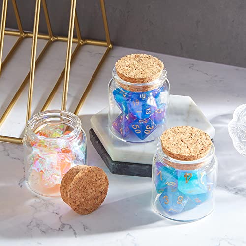 Patelai 48 Pcs Small Glass Jars with Cork Lids, Mini Potion Bottles Bulk Tiny Wishing Vial Spell Jars for DIY Art Crafts Gift Back to School Wedding Birthday Party Favors (50ml/1.7oz) - size: 50ml/1.7oz