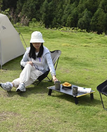 iClimb Ultralight Compact Mini Folding Alu. Table (Blue - L) - color: Blue, size: Large