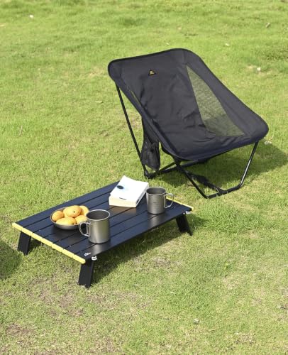 iClimb Ultralight Compact Mini Folding Alu. Table (Green - L) - color: Green, size: Large