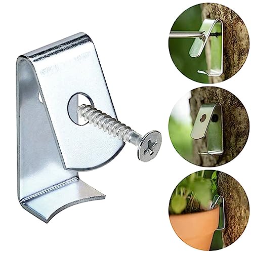 Tosnail 20 Pack Metal Flower Pot Clips, Holds 5" to 8" Standard Terra Cotta Clay Flower Pot