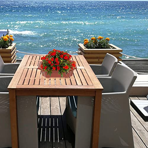 DOITOOL 10pcs Rectangular Bonsai Pots Small Plastic Flowerpot Plant Pot with Drainage Hole Bonsai Tree Succulent Windowsill Planter for Office Gardening, 9.44X6.49X3.14In