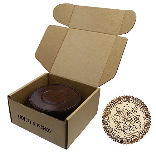 Rosewood Circular Display Stand (2" Inside Diameter, 1 Pack) - size: 2" Inside Diameter