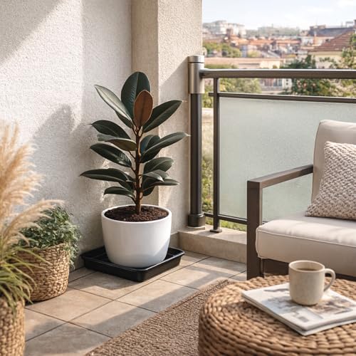 10 Pack Square Plant Saucer 4.7 Inches Drip Trays to Catch Water, Black - color: Black, size: 4.7 Inch