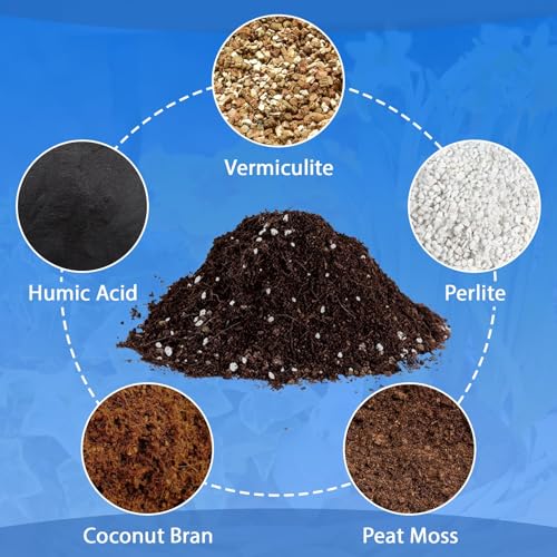 Halatool 10QT Potting Soil Mix, Indoor & Outdoor Plants, Succulents, Orchid - size: 10 qt