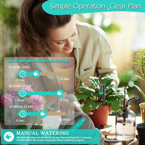 Zeego Automatic Drip Irrigation Kit with Digital Programmable Water Timer - size: 7050-pipe23in