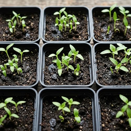 200 Packs Square Nursery Pots for Plants 2.8 Inch Seedling Pots - size: 2.8 Inch