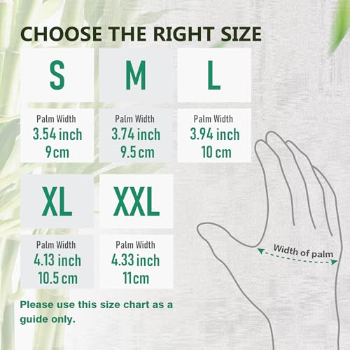 COOLJOB 2 Pairs Gardening Gloves for Women and Men, Bamboo Working Gloves Touchscreen, Grippy Nitrile Rubber Coated Work Gloves, Green/Black, X-Large Size (2 Pairs XL) | Breathable Bamboo Gloves for Men and Women, Strong Nitrile Grip, Full Palm Touchscree
