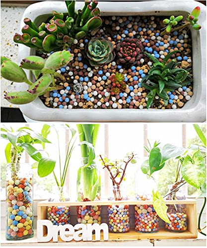 4LBS Garden Soil,Clay Pebbles Gardening Ceramsite Orchid Rocks Drainage Water Purification Ceramsite Decor Cultivation Soil Stone Horticultural Grade for Soil Hydroponics Aquaponics,Diameter 8-10mm - size: (8-10mm)4LBS