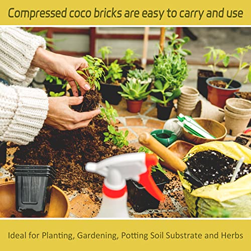 Legigo 3 Pack Organic Coco Coir Brick for Plants, Natural Coconut Coir Soil | Moisture Retention, Coconut Fiber Substrate for Seed Starting, Soil Amendment, Potting Mix, Gardening, Composting & Reptile - size: 3 Pack