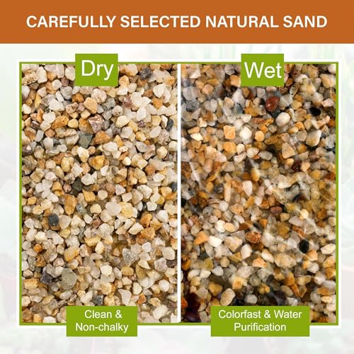 NUPICK 1-3mm Coarse Sand for Plants, 20lb Aquarium Sand for Terrarium