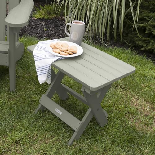 highwood AD-TBS1-EUC Folding Adirondack Side Table, Eucalyptus - color: Eucalyptus