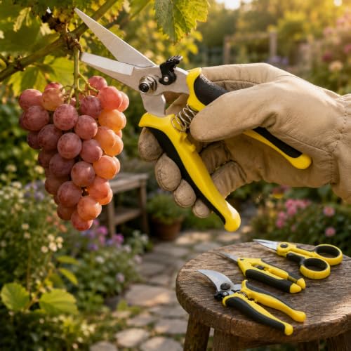 Garden Scissors - Pruning Shears & Garden Tool Set, 4 Pack