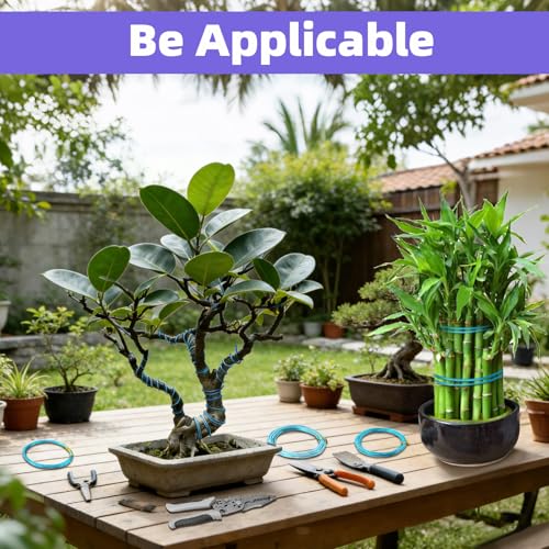 6 Pcs Bonsai Wire, 6 Sizes, Aluminum