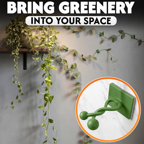 DIMROM Small 100 Pcs Plant Supports for Outdoor Plants and Vines (Green) - color: Small Green 100 Pcs