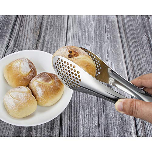 MSY BIGSUNNY 9 inch Buffet Tongs, Set of 2 Stainless Steel Food Serving Tongs - color: silver - 9" Serving Tongs